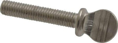Value Collection - #10-32 Oval Shoulder Grade 18-8 Stainless Steel Thumb Screw - 1" OAL, 0.48" Head Height - USA Tool & Supply