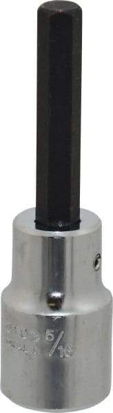 Proto - 1/2" Drive, 5/16" Hex Bit Socket - 3-1/4" OAL, 1-3/4" Bit Length - USA Tool & Supply