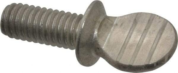 Value Collection - 5/16-18 Oval Shoulder Grade 18-8 Stainless Steel Thumb Screw - 3/4" OAL, 0.78" Head Height - USA Tool & Supply