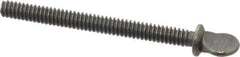 Value Collection - #10-24 Oval Shoulder Grade 2 Steel Thumb Screw - 2" OAL, 0.49" Head Height, Uncoated - USA Tool & Supply