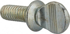 Value Collection - 5/16-18 Oval Shoulder Grade 2 Steel Thumb Screw - 3/4" OAL, Zinc-Plated Finish - USA Tool & Supply