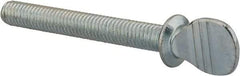 Value Collection - 3/8-16 Oval Shoulder Grade 2 Steel Thumb Screw - 3" OAL, 0.88" Head Height, Uncoated - USA Tool & Supply