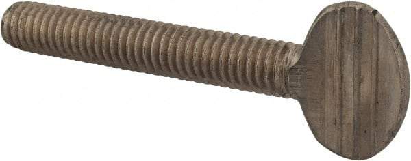 Value Collection - 5/16-18 Oval Shoulderless Grade 18-8 Stainless Steel Thumb Screw - 2" OAL, 0.78" Head Height - USA Tool & Supply