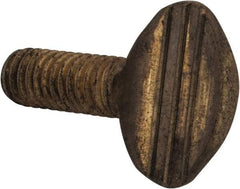 Value Collection - 5/16-18 Oval Shoulderless Brass Thumb Screw - 3/4" OAL, 0.78" Head Height - USA Tool & Supply