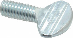 Value Collection - 5/16-18 Oval Shoulderless Grade 2 Steel Thumb Screw - 3/4" OAL, Zinc-Plated Finish - USA Tool & Supply