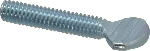 Value Collection - 5/16-18 Oval Shoulderless Grade 2 Steel Thumb Screw - 1-1/2" OAL, Zinc-Plated Finish - USA Tool & Supply
