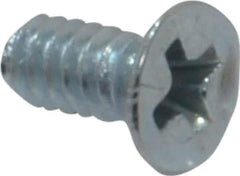 Value Collection - #4-40 UNC, 1/4" OAL Phillips Drive Machine Screw - Flat Head, Grade 2 Steel, Zinc-Plated Finish, Without Washer - USA Tool & Supply