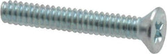 Value Collection - #4-40 UNC, 3/4" OAL Phillips Drive Machine Screw - Flat Head, Grade 2 Steel, Zinc-Plated Finish, Without Washer - USA Tool & Supply