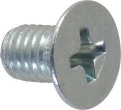 Value Collection - #10-32 UNF, 5/16" OAL Phillips Drive Machine Screw - Flat Head, Grade 2 Steel, Zinc-Plated Finish, Without Washer - USA Tool & Supply