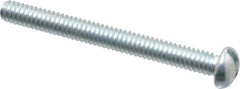 Value Collection - #5-40 UNC, 1-1/4" Length Under Head Slotted Drive Machine Screw - Round Head, Grade 2 Alloy Steel, Zinc-Plated Finish, Without Washer - USA Tool & Supply