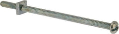 Value Collection - #10-24 UNC, 4" Length Under Head Slotted Drive Machine Screw - Round Head, Grade 2 Steel, Zinc-Plated Finish, Without Washer - USA Tool & Supply