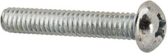 Value Collection - #12-24 UNC, 1-1/4" Length Under Head Phillips Drive Machine Screw - Round Head, Grade J82 Steel, Zinc-Plated Finish, Without Washer - USA Tool & Supply