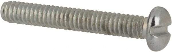 Value Collection - #2-56 UNC, 5/8" Length Under Head Slotted Drive Machine Screw - Pan Head, Grade J82 Steel, Zinc-Plated Finish, Without Washer - USA Tool & Supply