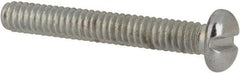 Value Collection - #2-56 UNC, 5/8" Length Under Head Slotted Drive Machine Screw - Pan Head, Grade J82 Steel, Zinc-Plated Finish, Without Washer - USA Tool & Supply