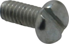 Value Collection - #5-40 UNC, 5/16" Length Under Head Slotted Drive Machine Screw - Pan Head, Grade J82 Steel, Zinc-Plated Finish, Without Washer - USA Tool & Supply