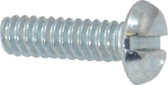 Value Collection - #10-24 UNC, 5/8" Length Under Head Slotted Drive Machine Screw - Pan Head, Grade J82 Steel, Zinc-Plated Finish, Without Washer - USA Tool & Supply