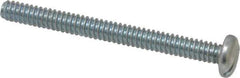 Value Collection - #10-24 UNC, 2" Length Under Head Slotted Drive Machine Screw - Pan Head, Grade J82 Steel, Zinc-Plated Finish, Without Washer - USA Tool & Supply