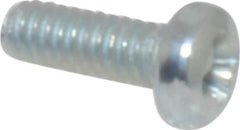 Value Collection - #2-56 UNC, 1/4" Length Under Head Phillips Drive Machine Screw - Pan Head, Grade 2 Steel, Zinc-Plated Finish, Without Washer - USA Tool & Supply