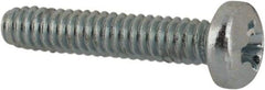 Value Collection - #2-56 UNC, 7/16" Length Under Head Phillips Drive Machine Screw - Pan Head, Grade J82 Steel, Zinc-Plated Finish, Without Washer - USA Tool & Supply