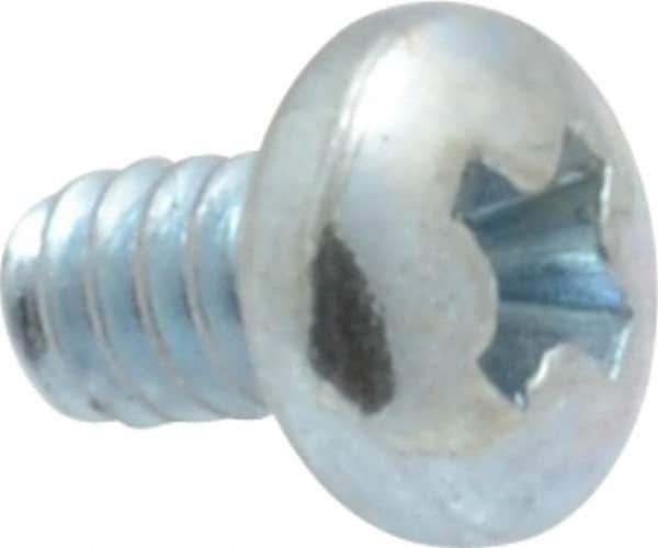 Value Collection - #4-40 UNC, 3/16" Length Under Head Phillips Drive Machine Screw - Pan Head, Grade 2 Steel, Zinc-Plated Finish, Without Washer - USA Tool & Supply