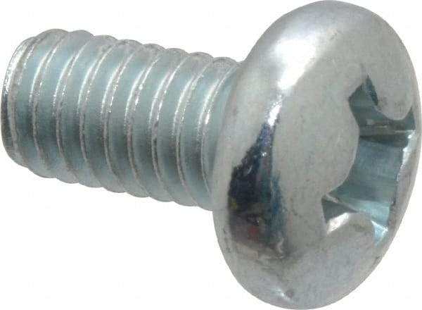 Value Collection - 5/16-18 UNC, 5/8" Length Under Head Phillips Drive Machine Screw - Pan Head, Grade 2 Steel, Zinc-Plated Finish, Without Washer - USA Tool & Supply