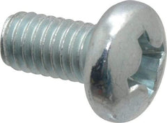 Value Collection - 5/16-18 UNC, 5/8" Length Under Head Phillips Drive Machine Screw - Pan Head, Grade 2 Steel, Zinc-Plated Finish, Without Washer - USA Tool & Supply