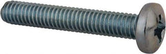 Value Collection - 5/16-18 UNC, 2" Length Under Head Phillips Drive Machine Screw - Pan Head, Grade 2 Steel, Zinc-Plated Finish, Without Washer - USA Tool & Supply