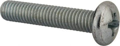 Value Collection - 3/8-16 UNC, 2" Length Under Head Phillips Drive Machine Screw - Pan Head, Grade 2 Steel, Zinc-Plated Finish, Without Washer - USA Tool & Supply