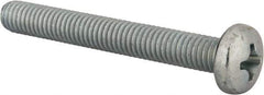 Value Collection - 3/8-16 UNC, 3" Length Under Head Phillips Drive Machine Screw - Pan Head, Grade J82 Steel, Zinc-Plated Finish, Without Washer - USA Tool & Supply