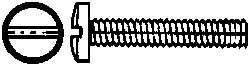 Value Collection - #4-40 UNC, 5/8" Length Under Head Slotted Drive Machine Screw - Binding Head, Grade J82 Steel, Zinc-Plated Finish, Without Washer - USA Tool & Supply