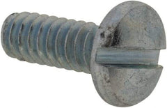 Value Collection - #4-40 UNC, 5/16" Length Under Head Slotted Drive Machine Screw - Binding Head, Grade J82 Steel, Zinc-Plated Finish, Without Washer - USA Tool & Supply
