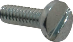 Value Collection - #4-40 UNC, 3/8" Length Under Head Slotted Drive Machine Screw - Binding Head, Grade J82 Steel, Zinc-Plated Finish, Without Washer - USA Tool & Supply