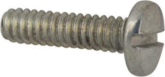 Value Collection - #4-40 UNC, 7/16" Length Under Head Slotted Drive Machine Screw - Binding Head, Grade J82 Steel, Zinc-Plated Finish, Without Washer - USA Tool & Supply