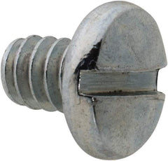 Value Collection - #6-32 UNC, 3/16" Length Under Head Slotted Drive Machine Screw - Binding Head, Grade J82 Steel, Zinc-Plated Finish, Without Washer - USA Tool & Supply