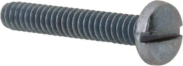 Value Collection - #6-32 UNC, 7/8" Length Under Head Slotted Drive Machine Screw - Binding Head, Grade J82 Steel, Zinc-Plated Finish, Without Washer - USA Tool & Supply