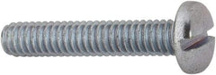 Value Collection - #8-32 UNC, 7/8" Length Under Head Slotted Drive Machine Screw - Binding Head, Grade J82 Steel, Zinc-Plated Finish, Without Washer - USA Tool & Supply
