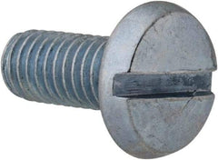 Value Collection - #10-32 UNF, 7/16" Length Under Head Slotted Drive Machine Screw - Binding Head, Grade 2 Steel, Zinc-Plated Finish, Without Washer - USA Tool & Supply