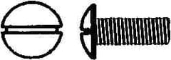 Value Collection - 3/8-16 UNC, 1-1/4" Length Under Head Slotted Drive Machine Screw - Truss Head, Grade J82 Steel, Zinc-Plated Finish, Without Washer - USA Tool & Supply
