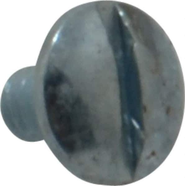 Value Collection - #8-32 UNC, 1/4" Length Under Head Slotted Drive Machine Screw - Truss Head, Grade 2 Steel, Zinc-Plated Finish, Without Washer - USA Tool & Supply
