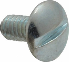 Value Collection - #8-32 UNC, 5/16" Length Under Head Slotted Drive Machine Screw - Truss Head, Grade J82 Steel, Zinc-Plated Finish, Without Washer - USA Tool & Supply