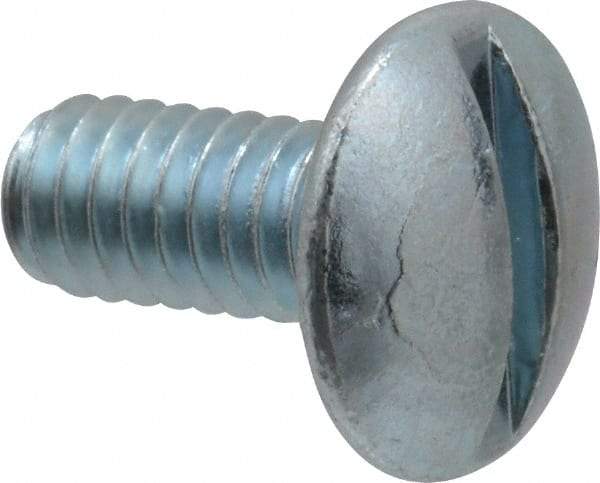 Value Collection - #8-32 UNC, 3/8" Length Under Head Slotted Drive Machine Screw - Truss Head, Grade 2 Steel, Zinc-Plated Finish, Without Washer - USA Tool & Supply