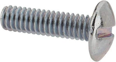 Value Collection - #8-32 UNC, 5/8" Length Under Head Slotted Drive Machine Screw - Truss Head, Grade 2 Steel, Zinc-Plated Finish, Without Washer - USA Tool & Supply