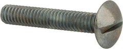 Value Collection - #8-32 UNC, 1" Length Under Head Slotted Drive Machine Screw - Truss Head, Grade 2 Steel, Zinc-Plated Finish, Without Washer - USA Tool & Supply
