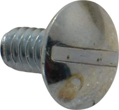 Value Collection - #10-24 UNC, 3/8" Length Under Head Slotted Drive Machine Screw - Truss Head, Grade 2 Steel, Zinc-Plated Finish, Without Washer - USA Tool & Supply