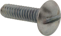 Value Collection - #10-24 UNC, 3/4" Length Under Head Slotted Drive Machine Screw - Truss Head, Grade 2 Steel, Zinc-Plated Finish, Without Washer - USA Tool & Supply
