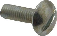 Value Collection - #10-32 UNF, 5/8" Length Under Head Slotted Drive Machine Screw - Truss Head, Grade J82 Steel, Zinc-Plated Finish, Without Washer - USA Tool & Supply