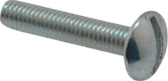 Value Collection - #10-32 UNF, 1" Length Under Head Slotted Drive Machine Screw - Truss Head, Grade 2 Steel, Zinc-Plated Finish, Without Washer - USA Tool & Supply
