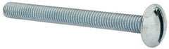 Value Collection - #10-32 UNF, 2" Length Under Head Slotted Drive Machine Screw - Truss Head, Grade 2 Steel, Zinc-Plated Finish, Without Washer - USA Tool & Supply