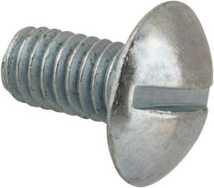 Value Collection - 5/16-18 UNC, 5/8" Length Under Head Slotted Drive Machine Screw - Truss Head, Grade 2 Steel, Zinc-Plated Finish, Without Washer - USA Tool & Supply