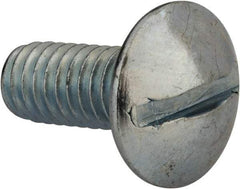 Value Collection - 5/16-18 UNC, 3/4" Length Under Head Slotted Drive Machine Screw - Truss Head, Grade J82 Steel, Zinc-Plated Finish, Without Washer - USA Tool & Supply